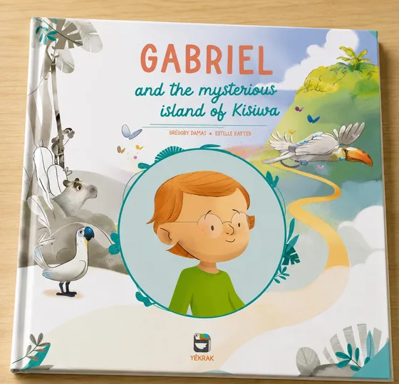 Cover of the personalised book with the name Gabriel