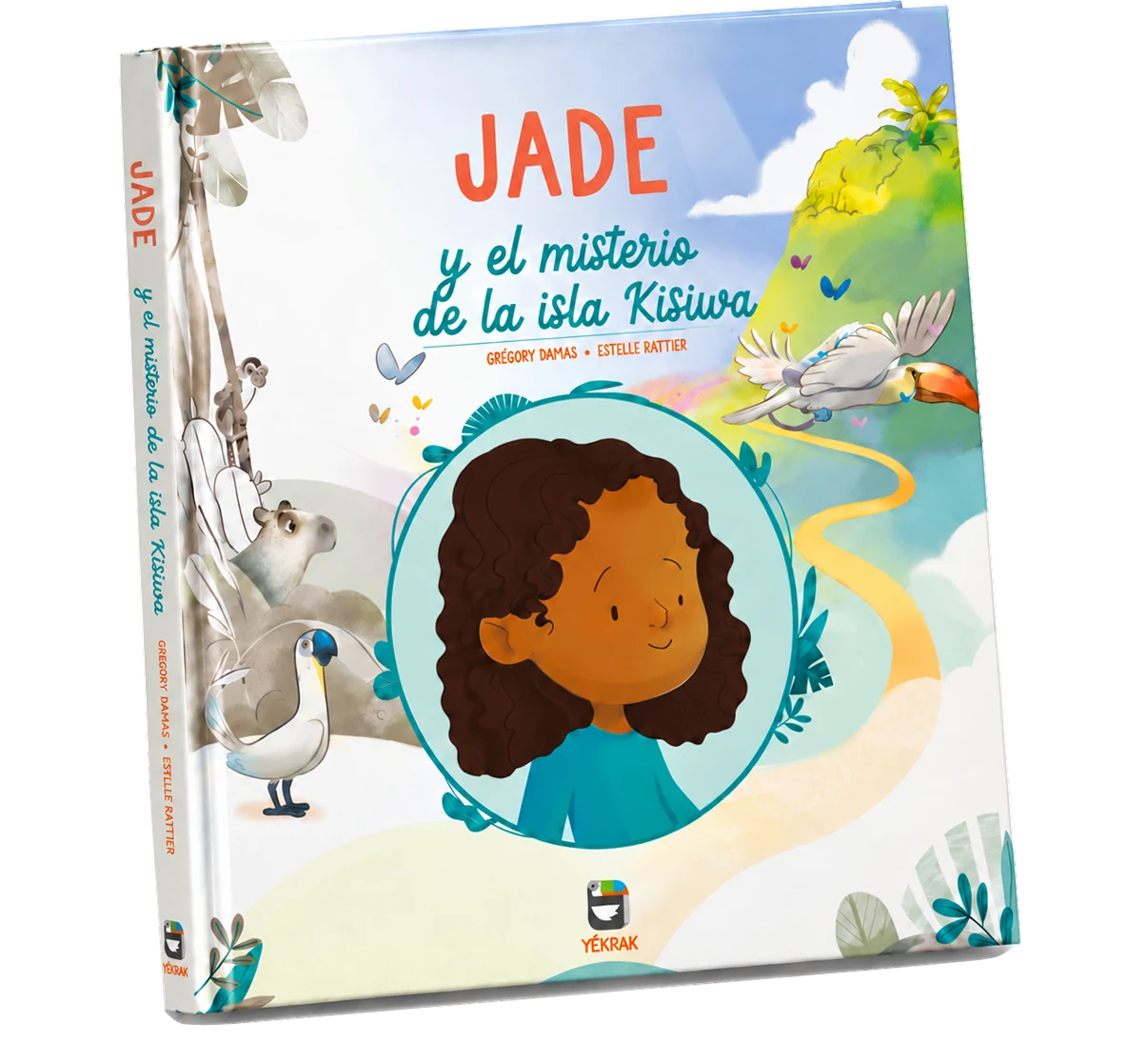 El libro personalizado Yékrak, tapa dura, en perspectiva de tres cuartos