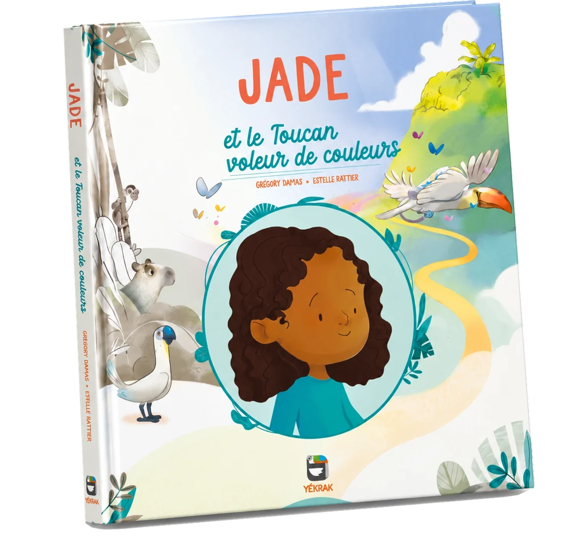 Le livre personnalisé Yékrak, couverture cartonnée, posée de trois quarts